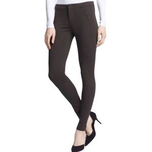 VINCE Skinny Pants Ponte Army Green Size 12 Stretch